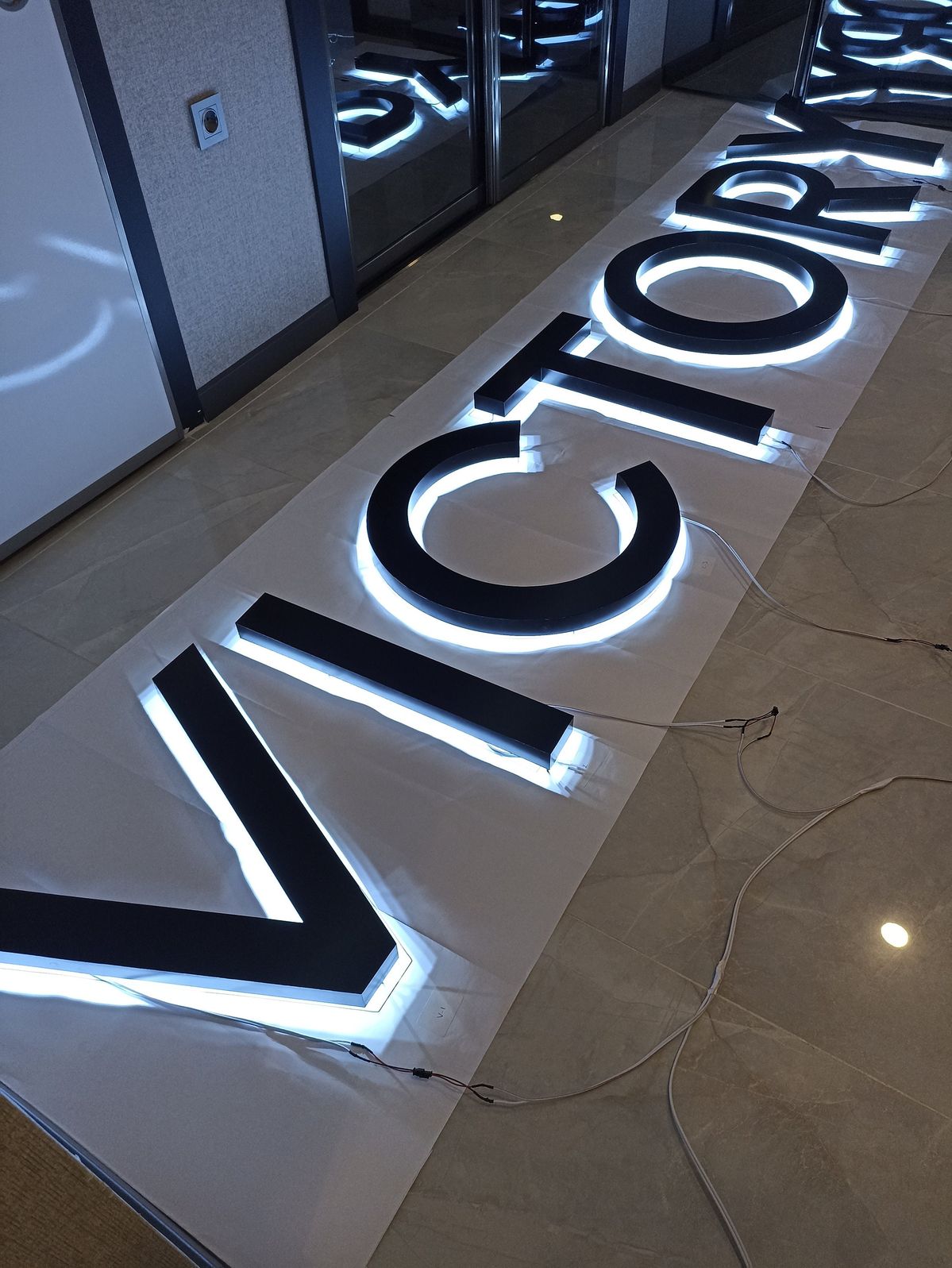 Victory Backlit Letters